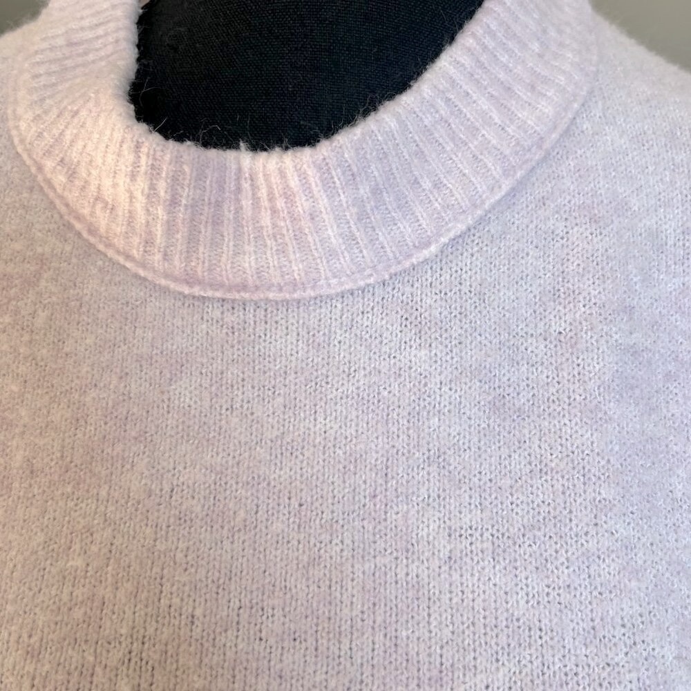 💜 Aerie Oversized Mock Neck Sweater – Lilac | Size XS (Fits More!) - Picture 5 of 8